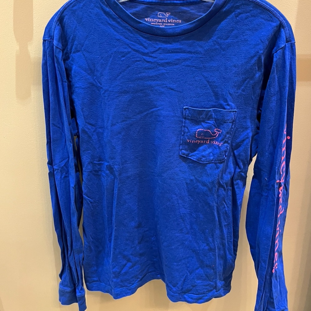 Vineyard Vines Mens Long Sleeve T-shirt with Pocket